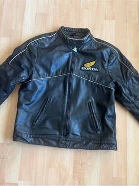 Kids Black Leather Motorcycle Jacket